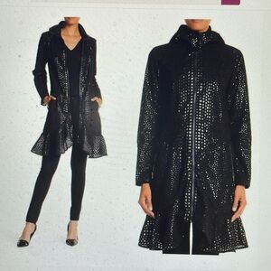 Zac posen ruffle raincoat- nwt